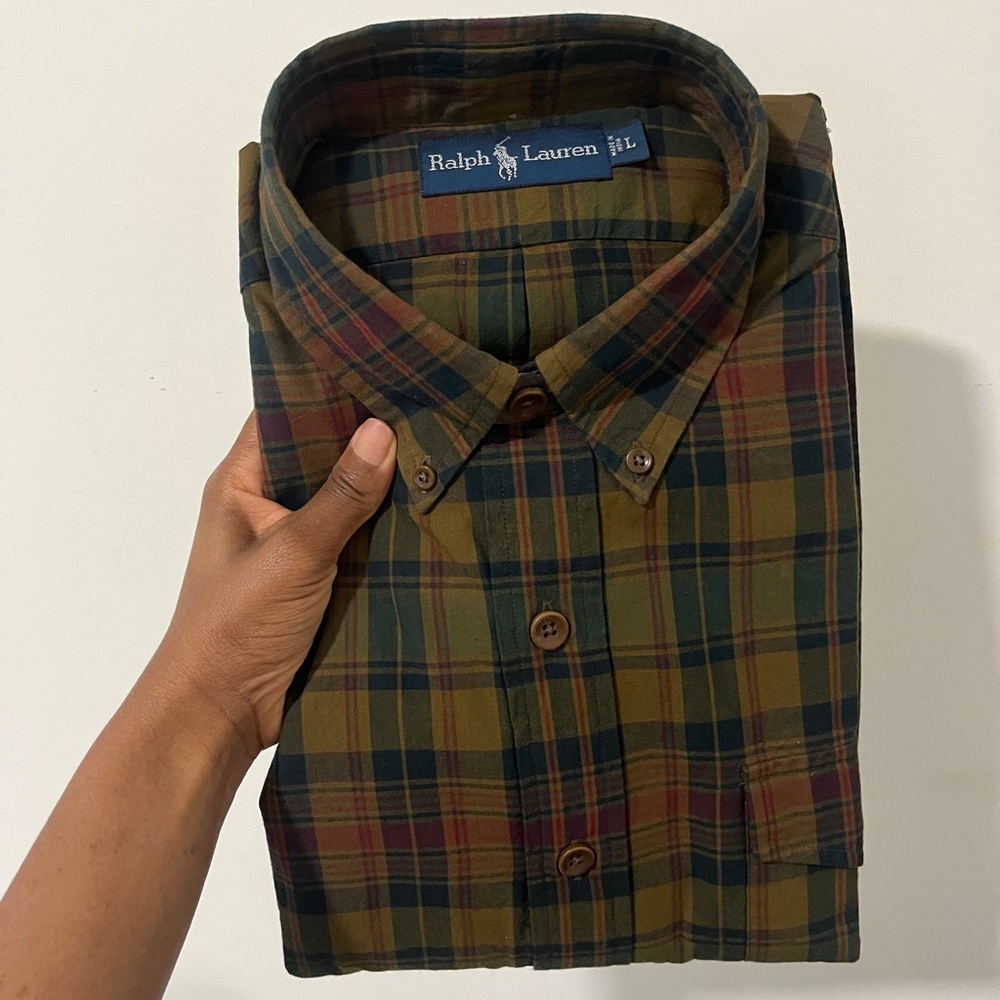 Ralph Lauren Plaid Button-Down Shirt